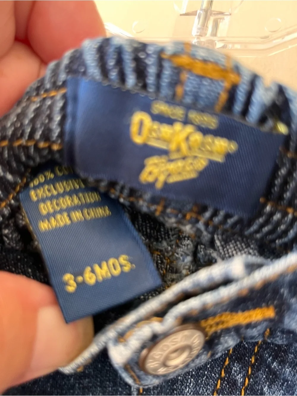 OshKosh B'gosh Dark Blue Embroidered Denim Pants